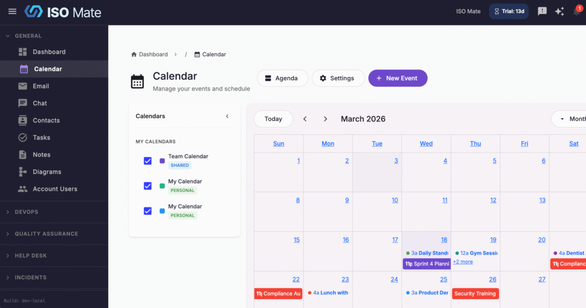 Calendar & Scheduling